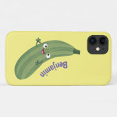 Coques Case-Mate iPhone Caricature joyeux de courgettes mignonnes (Dos (Horizontal))