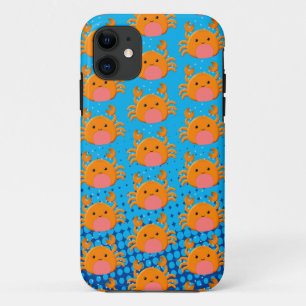 Case-Mate iPhone Case Caricature mignonne Crabe Bébé Bleu Océan