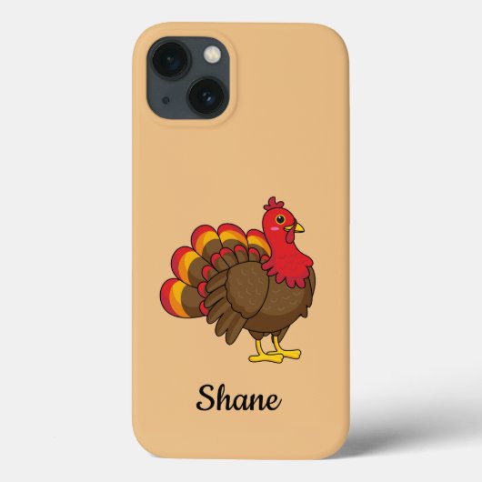 Coques Case-Mate iPhone Caricature mignonne Turquie | Personnaliser (Verso)