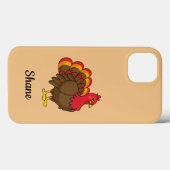 Coques Case-Mate iPhone Caricature mignonne Turquie | Personnaliser (Verso (horizontal))