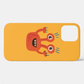 Coques Case-Mate iPhone Caricature orange de caractère mignon (Verso (horizontal))