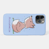 Coques Case-Mate iPhone Caricature pour bébé renard (Dos (Horizontal))