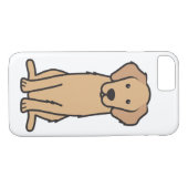 Coques Case-Mate iPhone Caricature pour chien d'or (Dos (Horizontal))