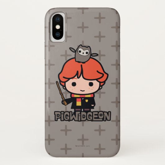 Coques Case-Mate iPhone Caricature Ron Weasley et Pigwidgeon (Dos)