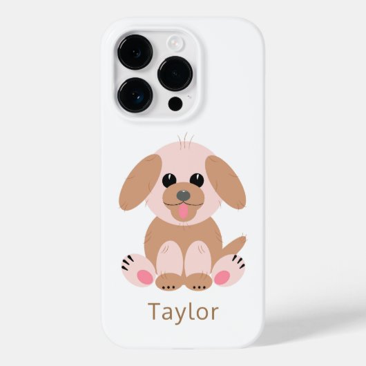 Coques Case-Mate iPhone Caricature simple Chien Chien Chien Pastel Personn (Verso)