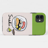 Coques Case-Mate iPhone Caricature sushi art japonais mignon (Dos (Horizontal))