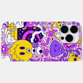 Coques Case-Mate iPhone Caricatures de Doodle (Verso (horizontal))