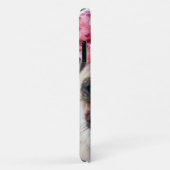 Coques Case-Mate iPhone Carlin à cou rose (Dos/Droite)