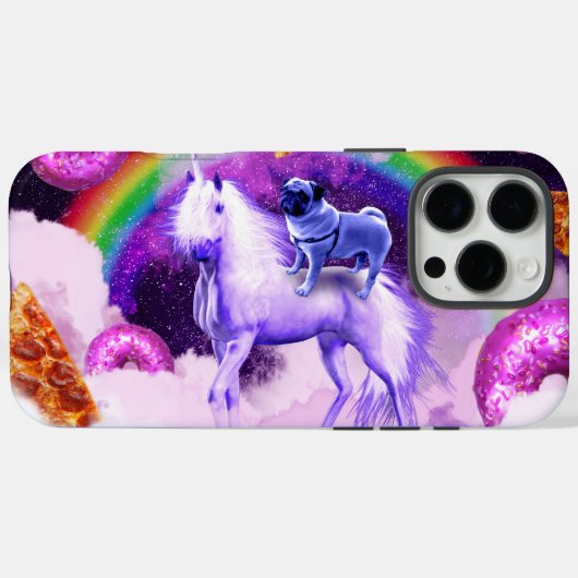 Coques Case-Mate iPhone Carlin arc-en-ciel dans l'espace chevauchant une l (Verso (horizontal))