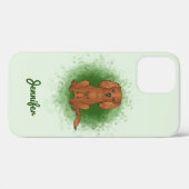 Coques Case-Mate iPhone Carlin Cavalier King Charles Spaniel Ruby de coule (Verso (horizontal))