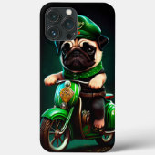 Coques Case-Mate iPhone Carlin Chien Conduite Vélo St. Patrick's Day (Verso)