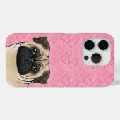 Coques Case-Mate iPhone Carlin Faun Tête De Chien Gros Plan Sur Coeurs D'A (Verso (horizontal))