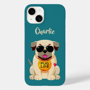 Coque Pour iPhone 14 Carlin Vie personnalisée nom et couleur des boîtie