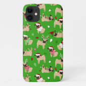 Coques Case-Mate iPhone Carlins de Noël Vert (Dos)