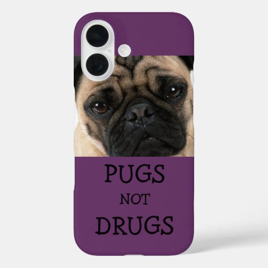 Coques Case-Mate iPhone Carlins non drogues Violet (Verso)