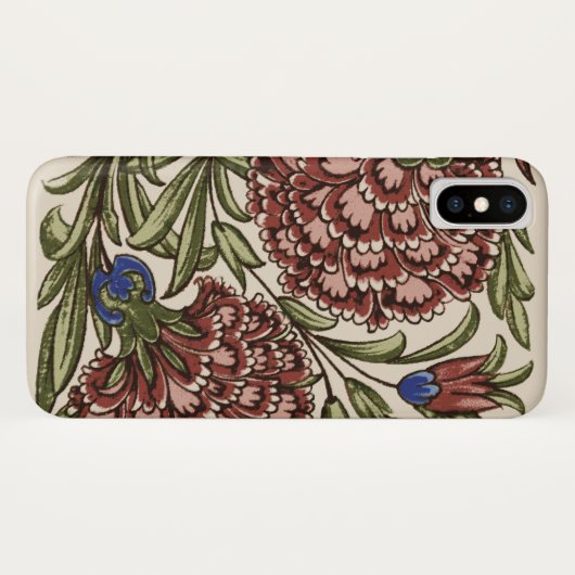 Coques Case-Mate iPhone Carnation Carrelage Fleur Antique Art Rustique (Dos (Horizontal))