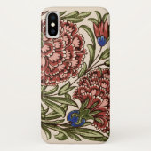 Coques Case-Mate iPhone Carnation Carrelage Fleur Antique Art Rustique (Dos)