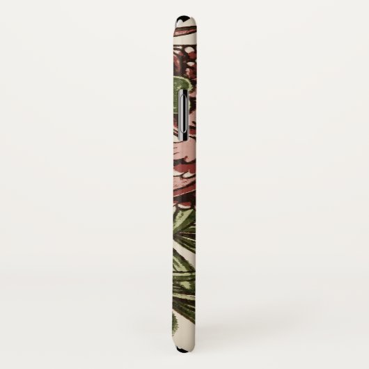 Coques Case-Mate iPhone Carnation Carrelage Fleur Antique Art Rustique (Dos/Droite)