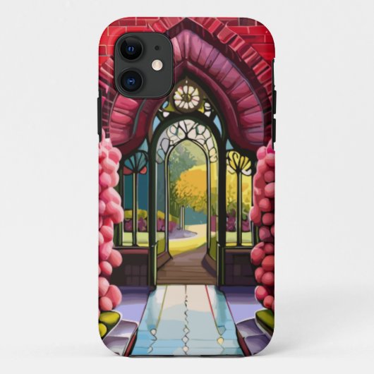 Coques Case-Mate iPhone Carnations Adorn Gate, Bienvenue au Jardin Secret (Dos)