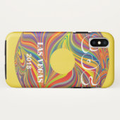 Coques Case-Mate iPhone Carnaval de marguerite électrique (Dos (Horizontal))