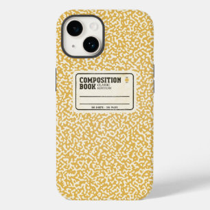 Coque Pour iPhone 14 Carnet de composition Jaune Coque-coque iphone-Mat