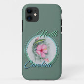 Coques Case-Mate iPhone Carolina Anole & Hibiscus  (Dos)