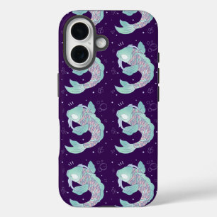 Coques iPhone 16 Carpe Koi Pastel Art Populaire Fantaisiste Sous-