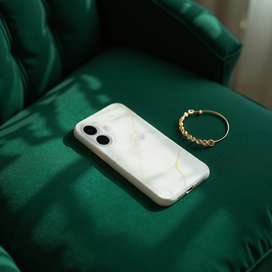 Coques Case-Mate iPhone Carrara Gold Marble Abstrait - Luxe Veins