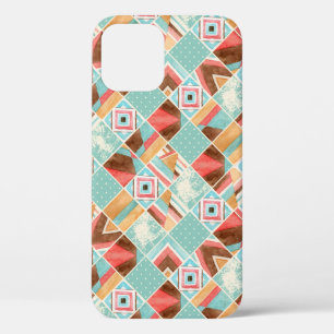 Case-Mate iPhone Case Carré aquarelle, arrière - plan géométrique patchw