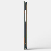 Coques Case-Mate iPhone carré bleu brun (Verso / Gauche)