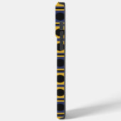 Coques Case-Mate iPhone Carré Cercle Géométrique Bleu Jaune Noir (Verso / Gauche)
