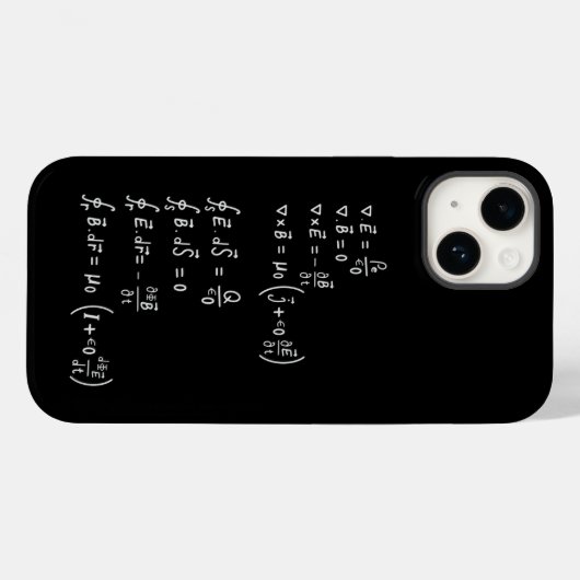 Coques Case-Mate iPhone Carré de formule physique Invitation Sticker (Verso (horizontal))