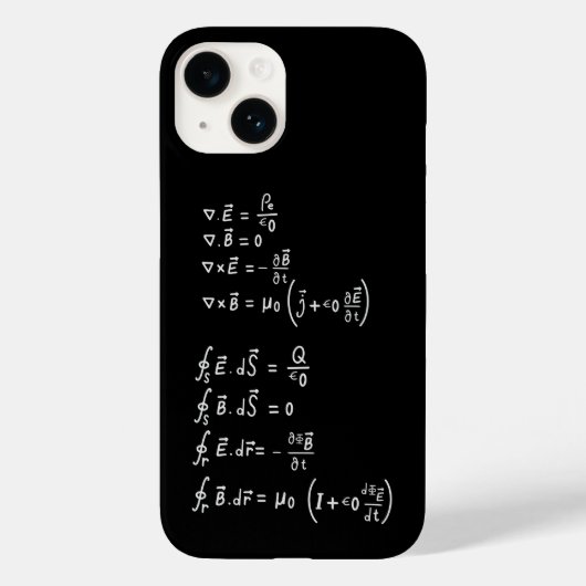 Coques Case-Mate iPhone Carré de formule physique Invitation Sticker (Verso)