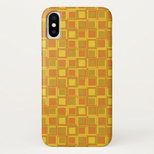 Coque Case-Mate Pour iPhone Carré de style années 70 orange