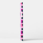 Coques Case-Mate iPhone Carré géométrique rétro rose (Verso / Droite)