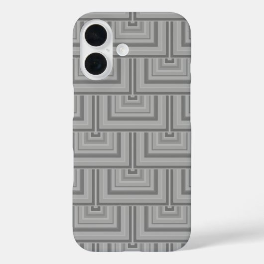 Coques Case-Mate iPhone Carré gris (Verso)
