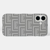Coques Case-Mate iPhone Carré gris (Verso (horizontal))