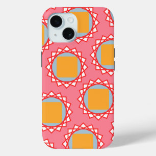 Coque Pour iPhone 15 Carré jaune doré