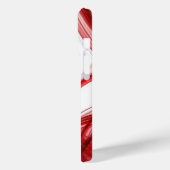 Coques Case-Mate iPhone Carré liquide moderne moutarde rouge et blanc (Verso / Gauche)