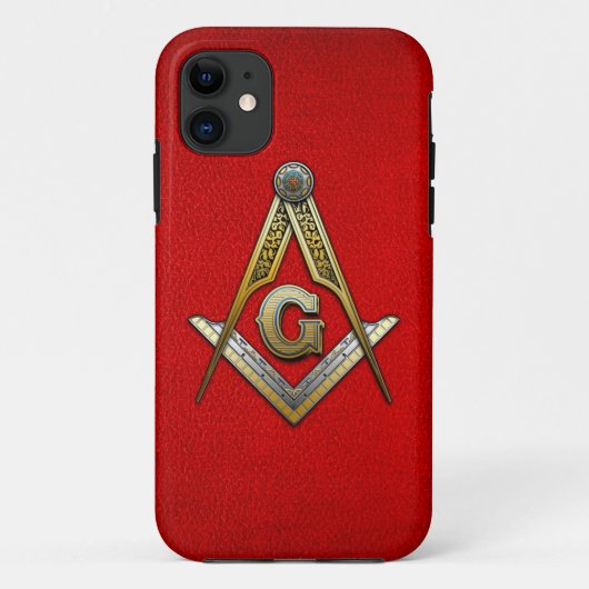 Coques Case-Mate iPhone Carré maçonnique et compas (Dos)