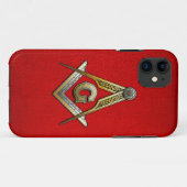 Coques Case-Mate iPhone Carré maçonnique et compas (Dos (Horizontal))