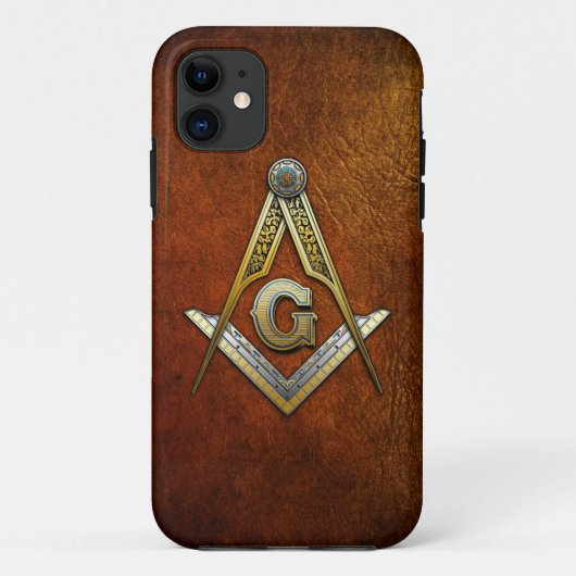 Coques Case-Mate iPhone Carré maçonnique et compas (Dos)