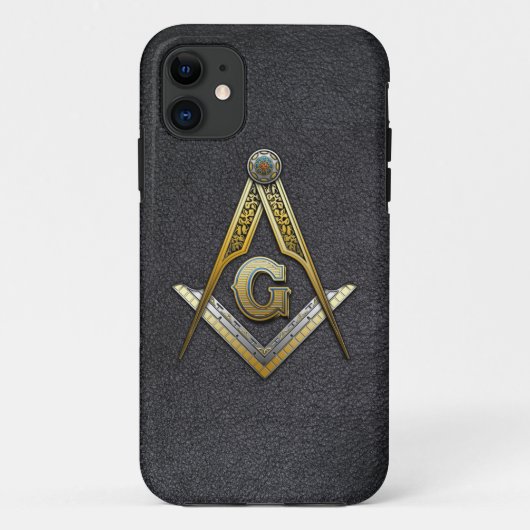 Coques Case-Mate iPhone Carré maçonnique et compas (Dos)