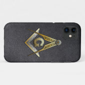 Coques Case-Mate iPhone Carré maçonnique et compas (Dos (Horizontal))