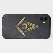 Coques Case-Mate iPhone Carré maçonnique et compas (Dos (Horizontal))
