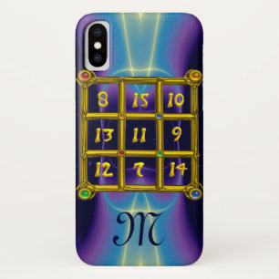 Etui iPhone Case-Mate CARRÉ MAGIC 33 MONOGRAM Turquoise, Aqua Blue Purpl