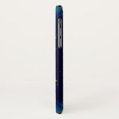 Coques Case-Mate iPhone CARRÉ MAGIC 33 MONOGRAM Turquoise, Aqua Blue Turqu (Dos/Gauche)