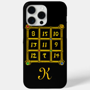 Coque iPhone 15 Pro Max CARRÉ MAGIQUE 33 MONOGRAM noir