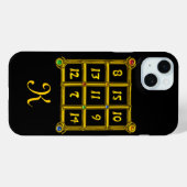 Coques Case-Mate iPhone CARRÉ MAGIQUE 33 MONOGRAM noir (Verso (horizontal))