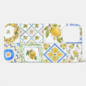 Coques Case-Mate iPhone Carré Motif Sicilienne Lemons Watercolor (Verso (horizontal))